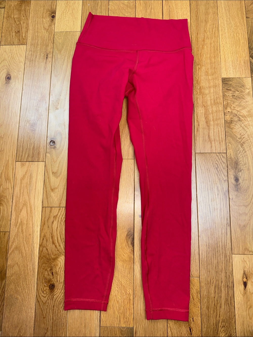 Bright Red High-Waist Leggings
